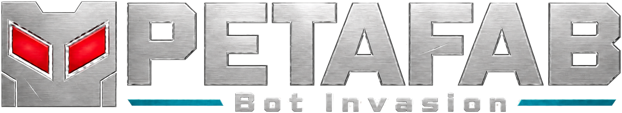 PETAFAB: Bot Invasion horizontal logo